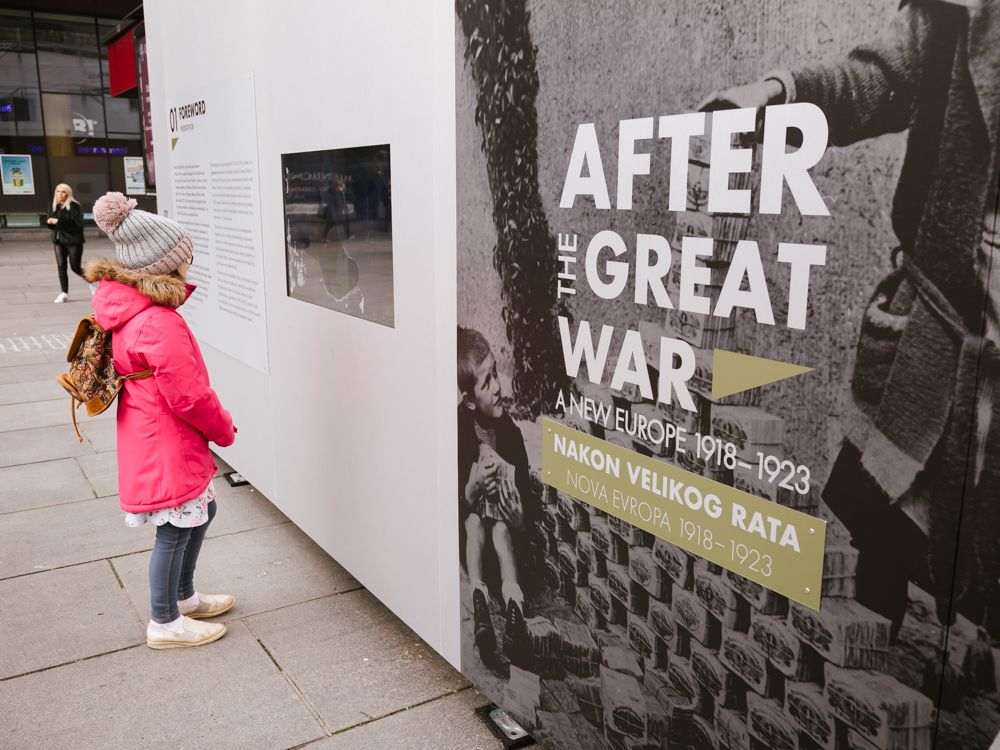 After the Great War. A New Europe 1918-1923 exhibition in Sarajevo, 19 November - 18 December 2018. Photo: Vanja Cerimagic / ENRS