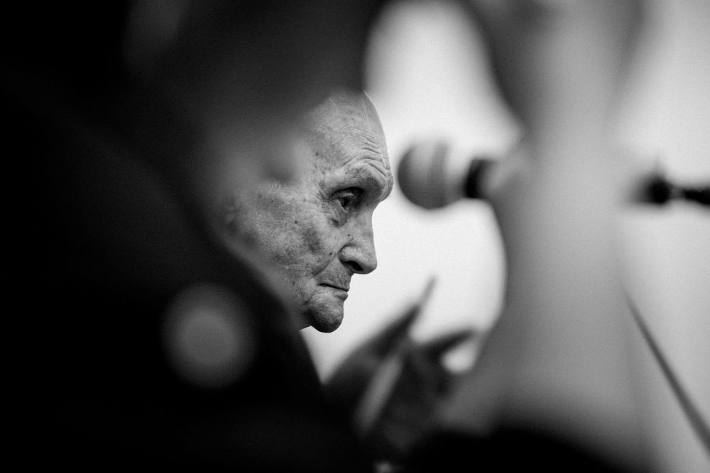 Our first history witness, Dinu Zamfirescu, a Romanian politician, former political prisoner during Communism and human rights activist. | Photo by Jan Prosiński