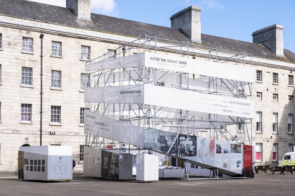 The outdoor exhibition After the Great War in Dublin, Ireland, 2022.