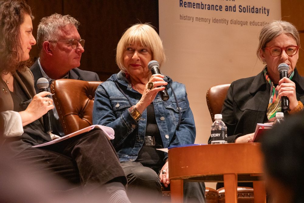 Panel discussion Holocaust Remembrance Today – A Living Responsibility following the opening of the exhibition, YIVO Institute for Jewish Research / Center for Jewish History, New York City. Photo by Ania Fedisz.
