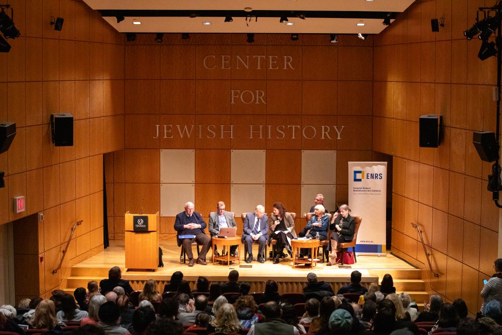 Panel discussion Holocaust Remembrance Today – A Living Responsibility following the opening of the exhibition, YIVO Institute for Jewish Research / Center for Jewish History, New York City. Photo by Ania Fedisz.