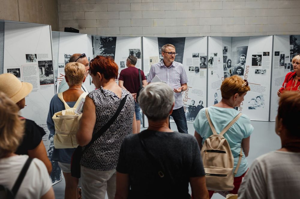 The Between Life and Death exhibition in Bełżec, Poland, 2022. Photo by Przemyslaw Wawryca.