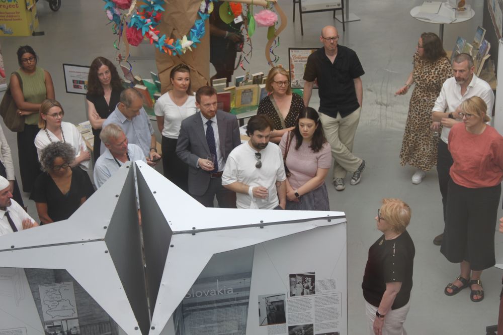 Opening of the exhibition “Between Life and Death” at Swiss Cottage Library in Camden. Photo by Krzysztof Dubicki