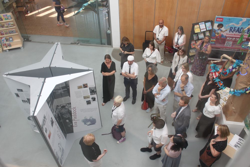 Opening of the exhibition “Between Life and Death” at Swiss Cottage Library in Camden. Photo by Krzysztof Dubicki