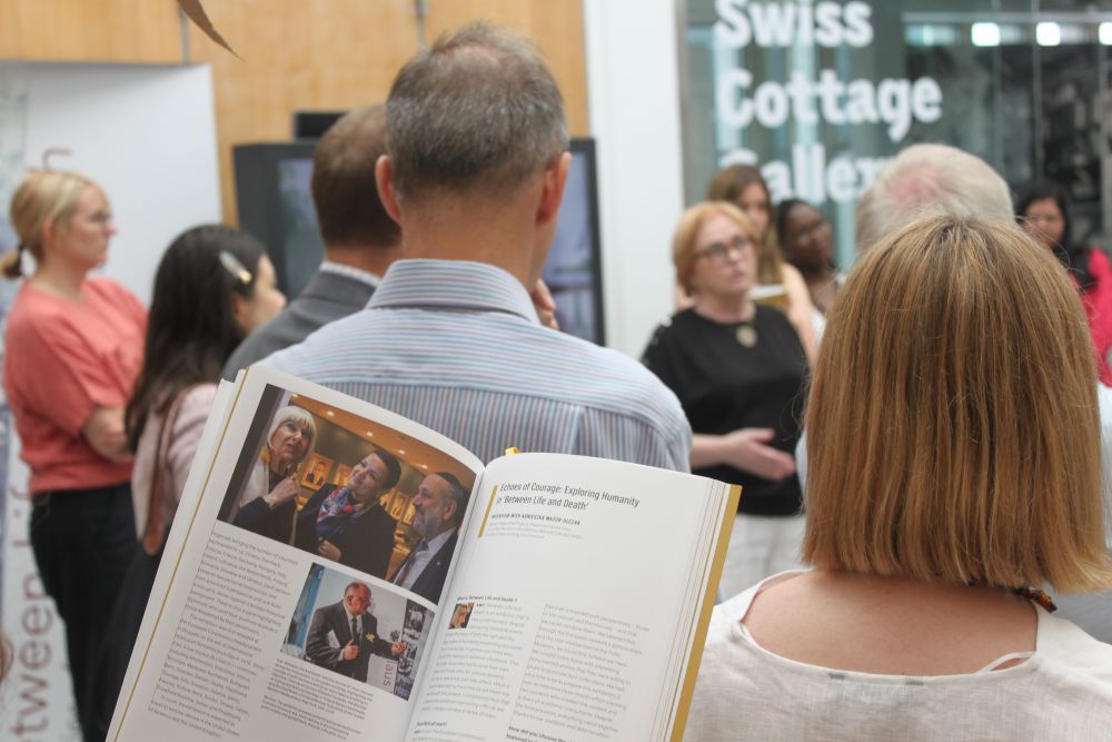 Opening of the exhibition “Between Life and Death” at Swiss Cottage Library in Camden. Photo by Krzysztof Dubicki