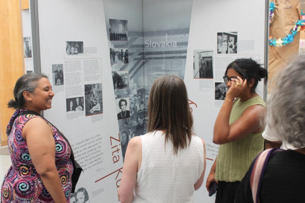 Opening of the exhibition “Between Life and Death” at Swiss Cottage Library in Camden. Photo by Krzysztof Dubicki
