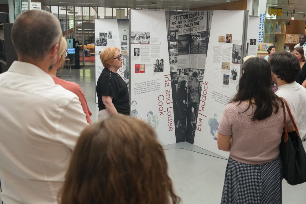 Opening of the exhibition “Between Life and Death” at Swiss Cottage Library in Camden. Photo by Crispian Blaize