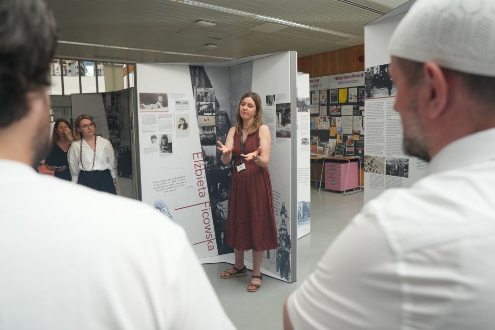 Opening of the exhibition “Between Life and Death” at Swiss Cottage Library in Camden. Photo by Crispian Blaize