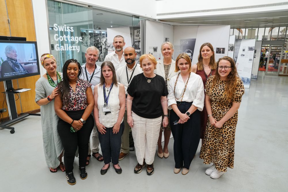 Members of the ENRS team and the team responsible for hosting the exhibition in Camden. Photo by Crispian Blaize