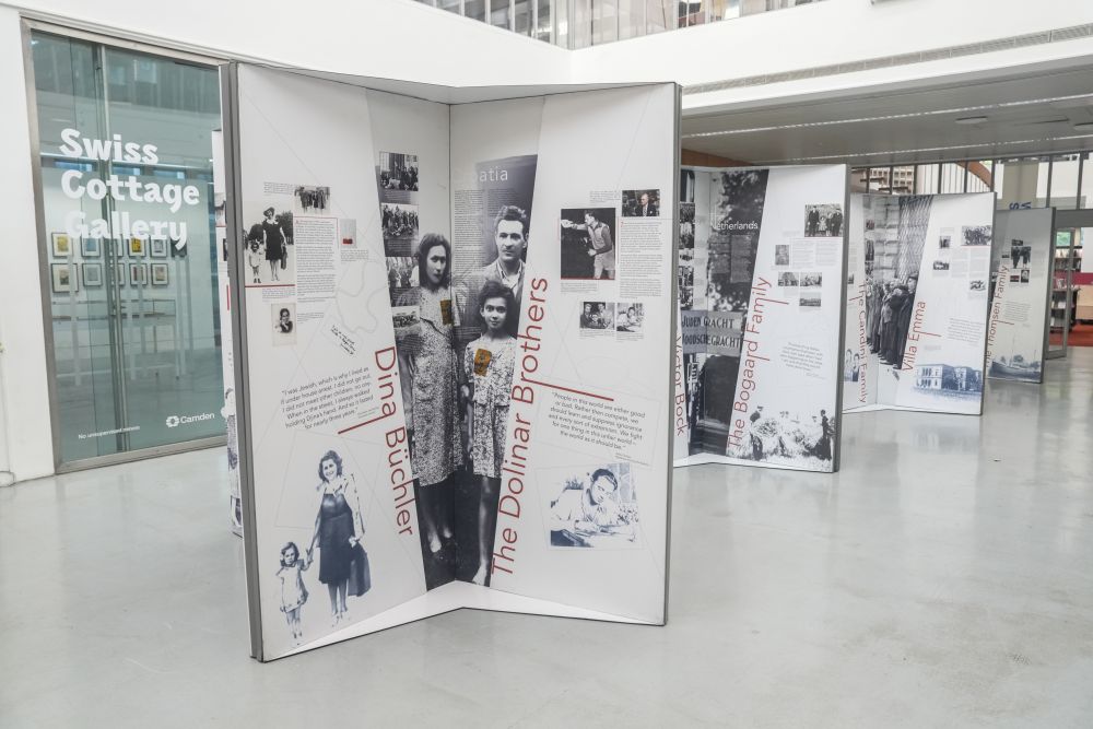 Exhibition “Between Life and Death” at Swiss Cottage Library in Camden. Photo by Crispian Blaize