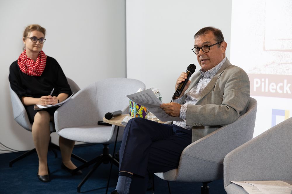 Panel discussion during the seminar Memory in Transition: A Transatlantic Perspective on Holocaust Education, Pilecki Institute, New York City. Photo by Ania Fedisz.