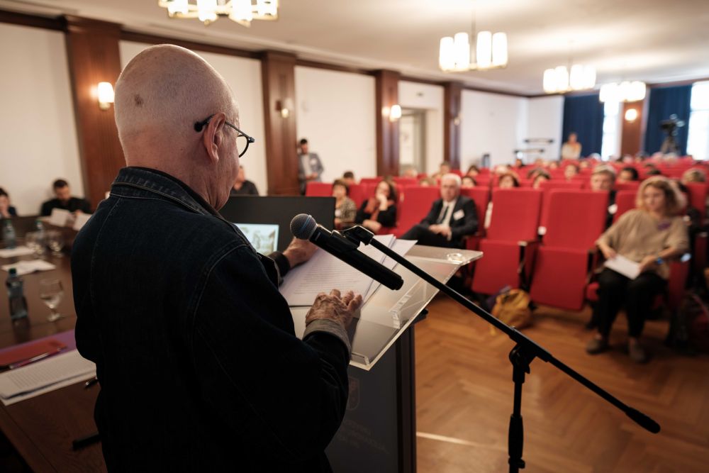 Participants of the Genealogies of Memory 2026 conference during a session in Iași.
