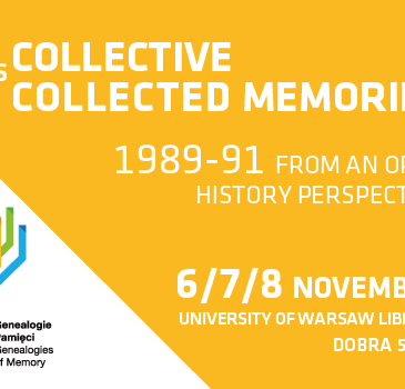 cover image of Collective vs Collected Memories. 1989–1991 from an Oral History Perspective