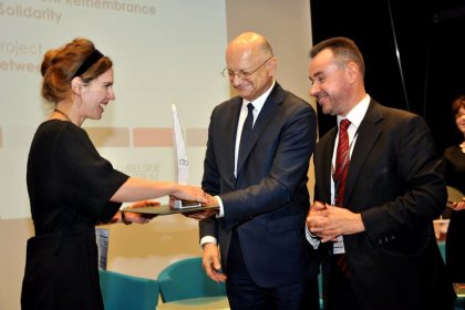 cover image of In Between? receives an award!