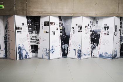 cover image of “Between Life and Death” on display at the Museum in Bełżec