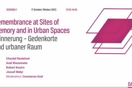 cover image of Session 2: ‘Remembrance at Sites of Memory and in Urban Spaces’