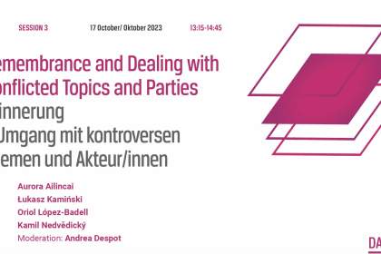 cover image of Session 3: ‘Remembrance and Dealing with Conflicted Topics and Parties’