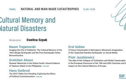 cover image of Cultural Memory and Natural Disasters | 13th Genealogies of Memory