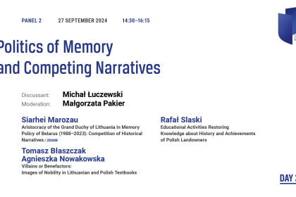 cover image of “Politics of Memory and Competing Narratives” Panel | 14th Genealogies of Memory