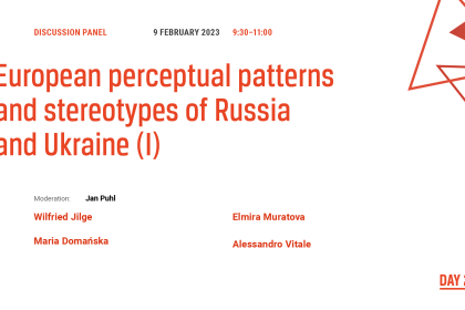 cover image of European perceptual patterns and stereotypes of Russia and Ukraine (I)