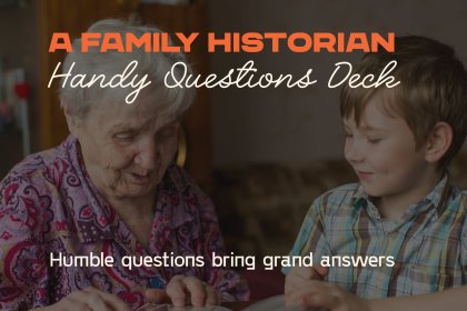 cover image of A Family Historian. Handy Questions Deck