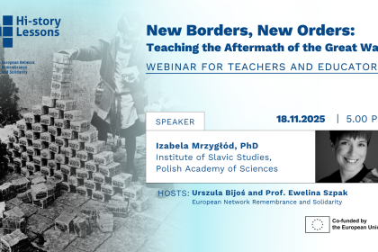 cover image of Webinar: New Borders, New Orders: Teaching the Aftermath of the Great War