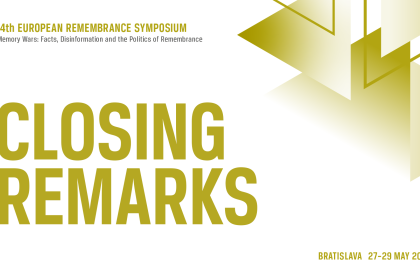 cover image of Closing Remarks | 14th European Remembrance Symposium