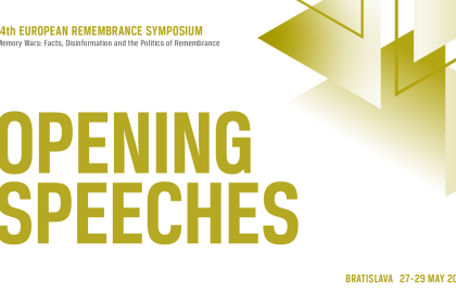 cover image of Opening Speeches | 14th European Remembrance Symposium