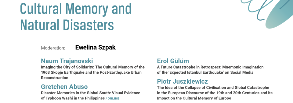 Photo of the publication Cultural Memory and Natural Disasters | 13th Genealogies of Memory