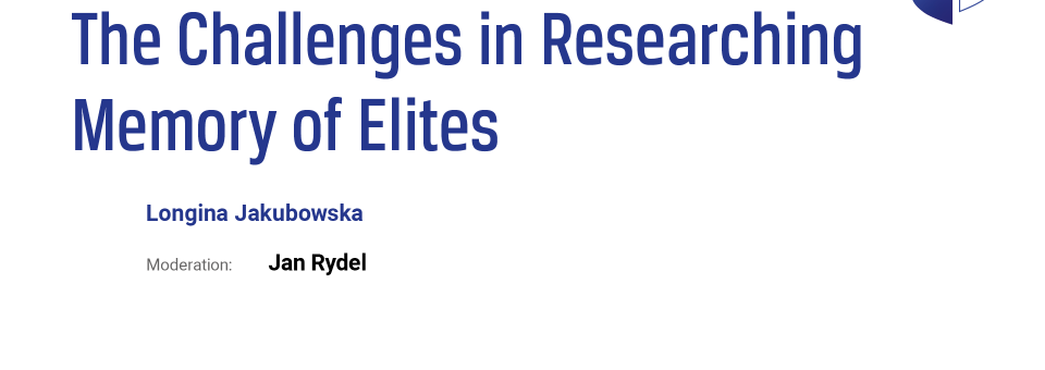Photo of the publication Keynote Lecture: “The Challenges in Researching Memory of Elites” | 14th Genealogies of Memory