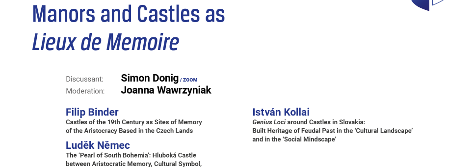 Photo of the publication “Manors and Castles as Lieux De Memoire” Panel | 14th Genealogies of Memory