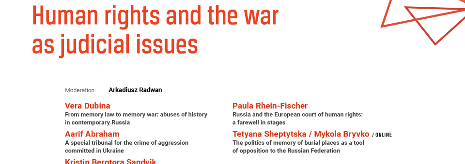 Photo of the publication Human rights and the war as judicial issues