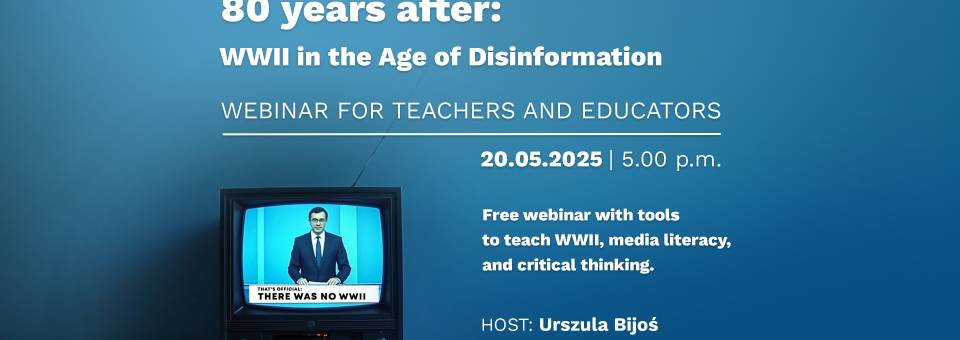 Photo of the publication Webinar: 80 years after: WWII in the Age of Disinformation
