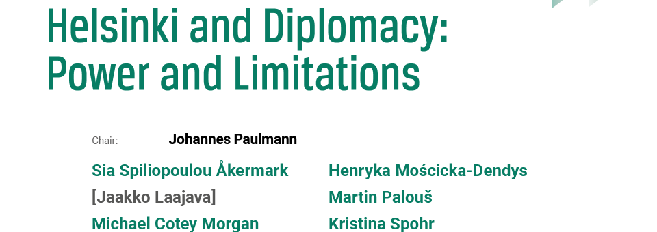 Photo of the publication Opening panel – Helsinki and Diplomacy: Power and Limitations | 13th European Remembrance Symposium