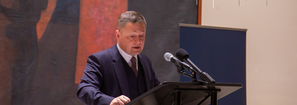 Photo of the publication Between Life and Death exhibition at the United Nations Headquarters | Speech by Rafał Rogulski