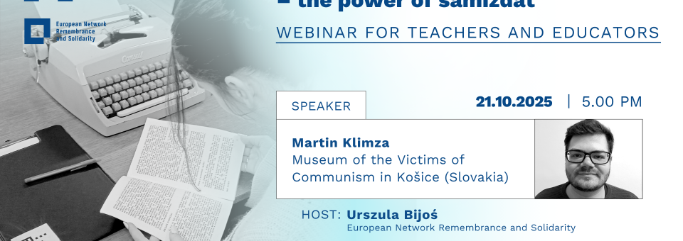 Photo of the publication Webinar: Freedom of Speech Beyond Borders – the power of samizdat