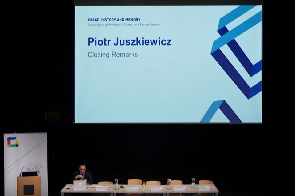 Photo of the publication Closing remarks at the Image, history and memory conference: Piotr Juszkiewicz