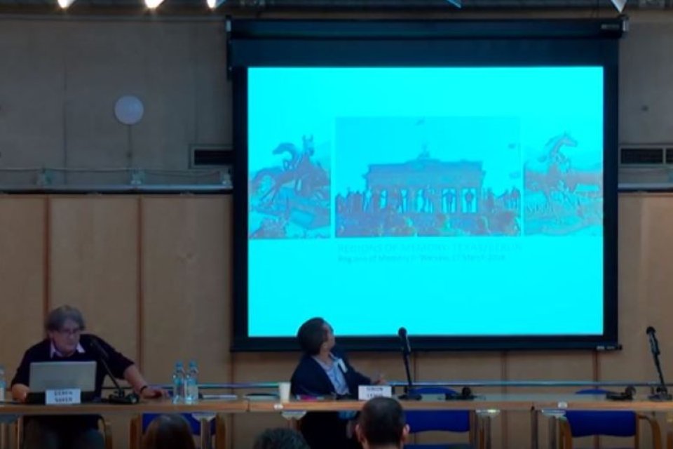 Photo of the publication Memory Region Berlin/Texas – lecture by Derek Sayer