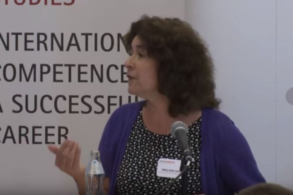 Photo of the publication Monica Bohm-Duchens presentation about art and the Second World War