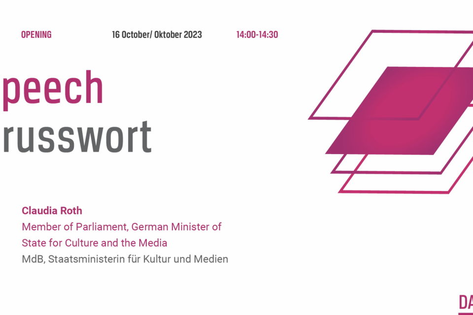 Photo of the publication Speech by Claudia Roth | “What’s the point of history… if we never learn?” Forum in Berlin