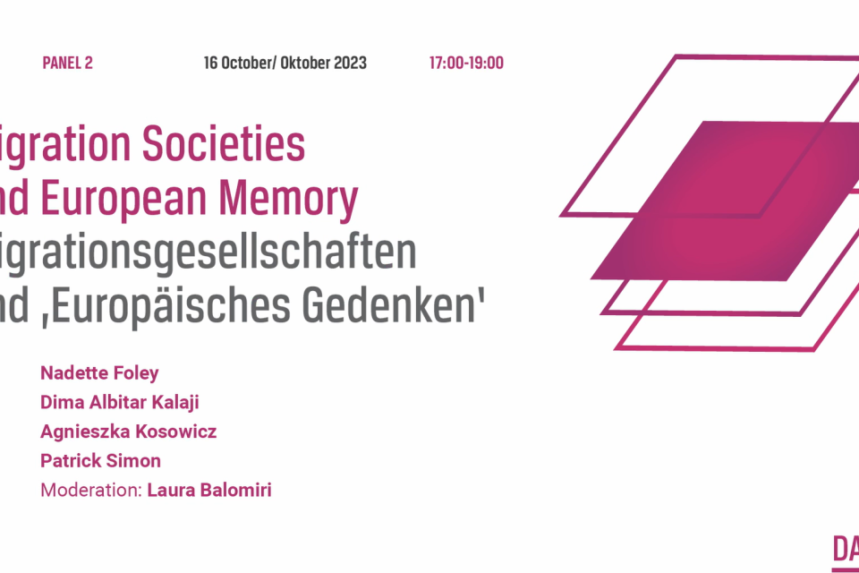 Photo of the publication Panel 2: ‘Migration Societies and European Memory’