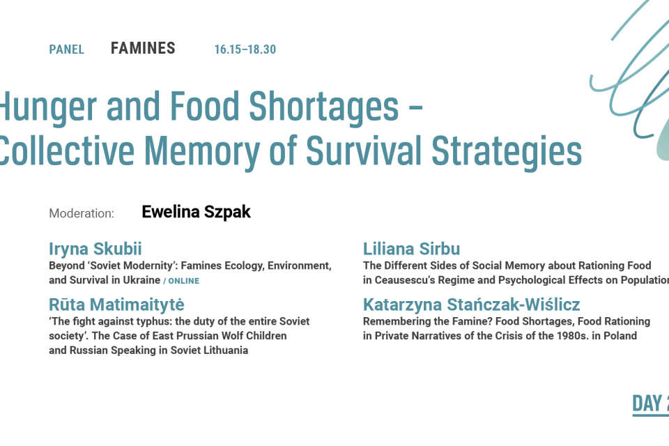 Photo of the publication Hunger and Food Shortages - Collective Memory of Survival Strategies | 13th Genealogies of Memory