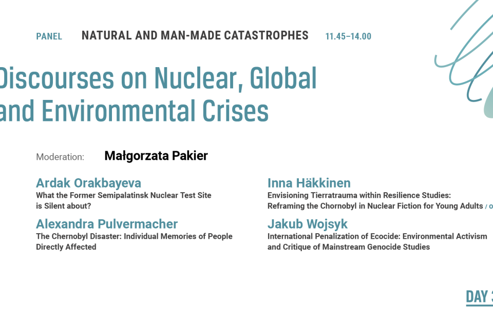 Photo of the publication Discourses on Nuclear, Global and Environmental Crises | 13th Genealogies of Memory
