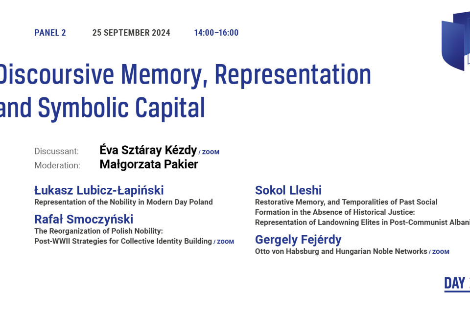 Photo of the publication “Discoursive Memory, Representation and Symbolic Capital” Panel | 14th Genealogies of Memory