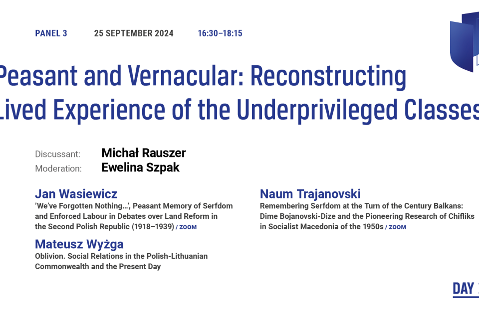 Photo of the publication “Peasant and Vernacular: Reconstructing Lived Experience of the Underprivileged Classes” Panel | 14th Genealogies of Memory