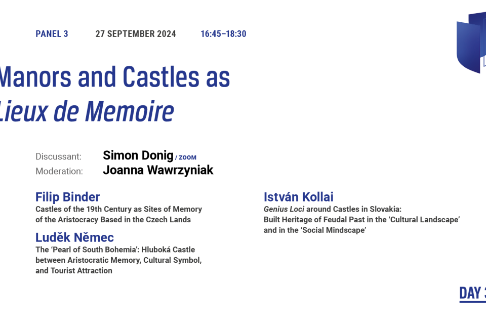 Photo of the publication “Manors and Castles as Lieux De Memoire” Panel | 14th Genealogies of Memory