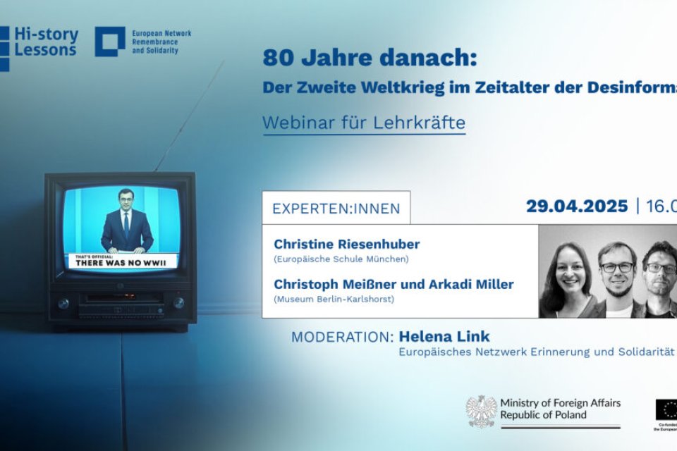 Photo of the publication Webinar: 80 Jahre danach: Der Zweite Weltkrieg im Zeitalter der Desinformation