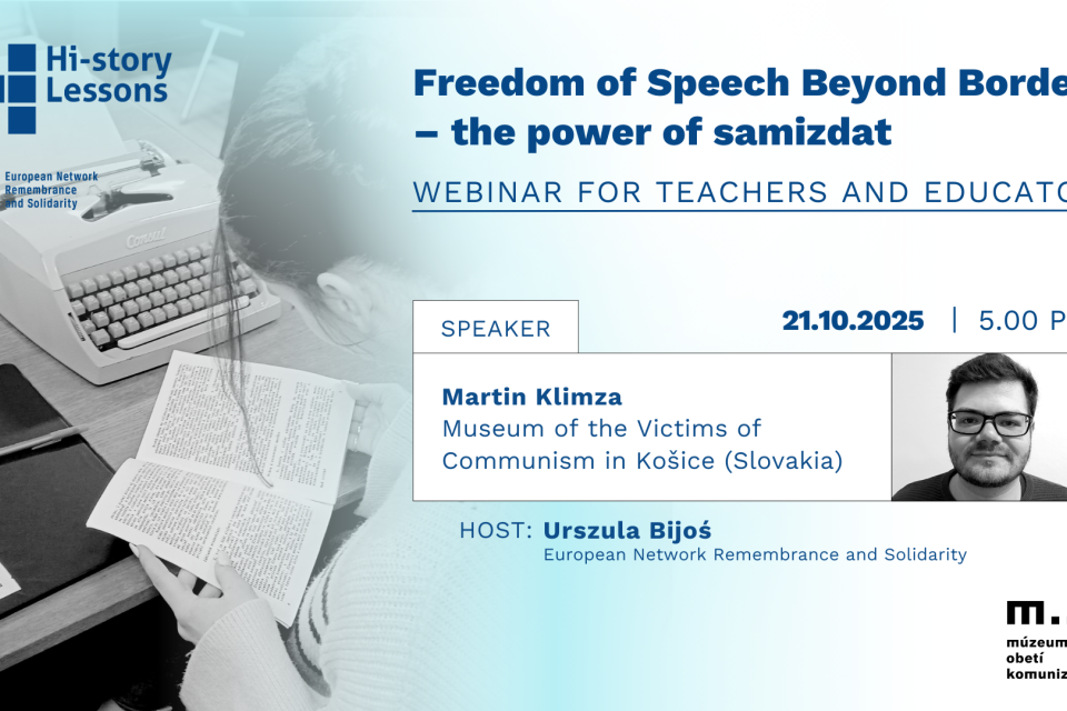 Photo of the publication Webinar: Freedom of Speech Beyond Borders – the power of samizdat