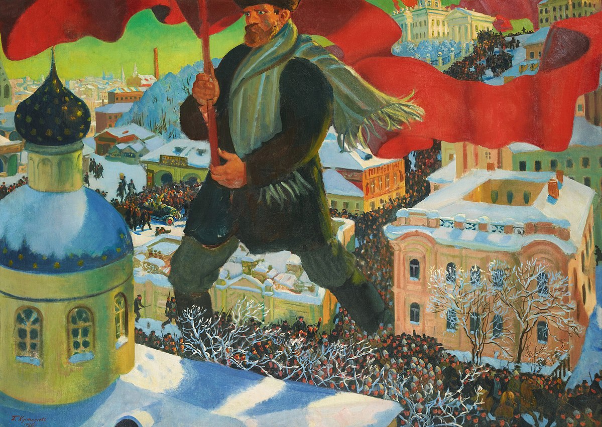 Bolshevik (1920), by Boris Kustodiev. Source: Wikimedia