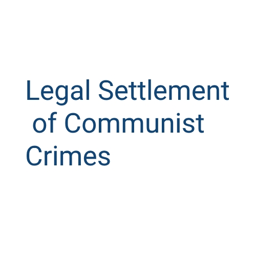 logo of the Legal Settlement of Communist Crimes – conference in European Parliament project